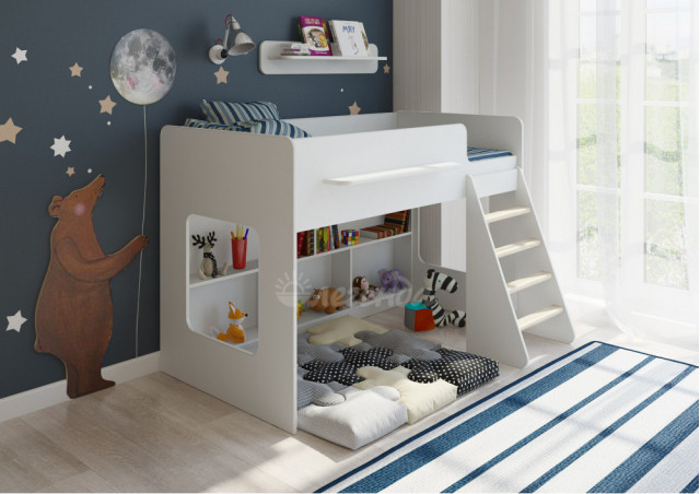 Детская кровать от 3 лет Легенда 22.1 белая в наличии